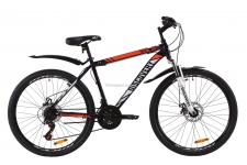 Велосипед 26 Discovery TREK AM 14G  DD  рама-18 St сине-оранжевый   с крылом Pl 2020