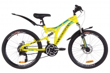 Велосипед 24 Discovery ROCKET AM2 14G  DD  рама-15 St желтый (м)  с крылом Pl 2019