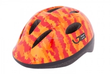 Шлем детский Green Cycle Pixel размер 50-54см оранжевый/красный лак