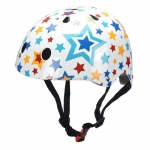 Шлем детский Kiddi Moto Звезды, белый, размер S 48-53см